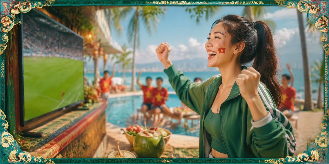 Người dùng xem phân tích thể thao trên ứng dụng di động tại Nha Trang